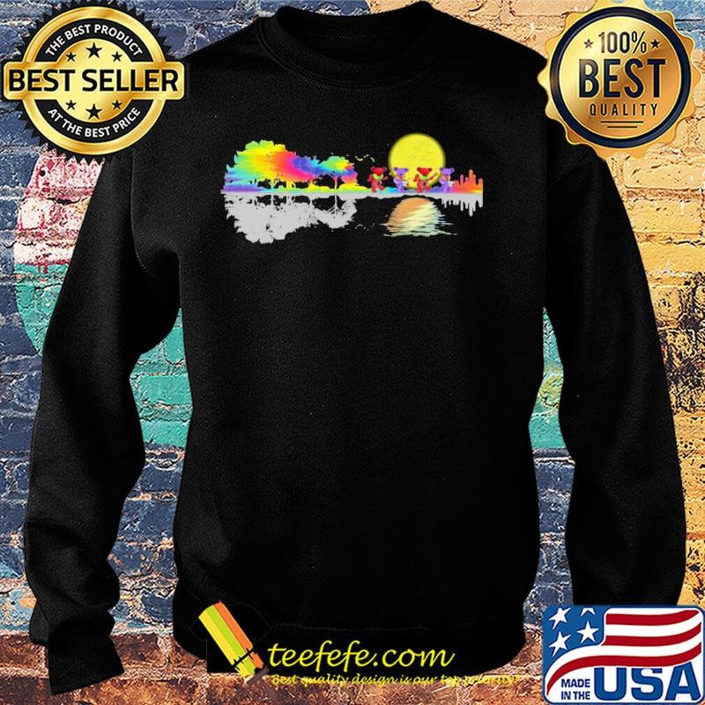 Hippie bear singing water reflection s Sweater Hippie bear singing water reflection s Sweater