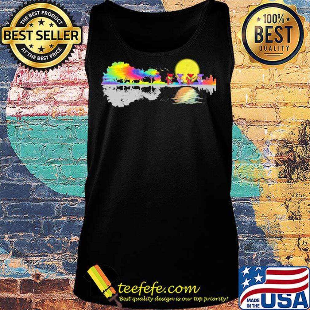 Hippie bear singing water reflection s Tank top Hippie bear singing water reflection s Tank top