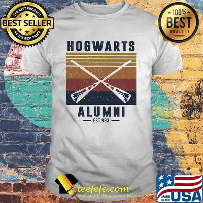 Hogwarts alumni est.993 guns vintage retro shirt