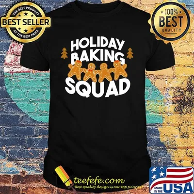 Holiday baking squad funny christmas cookie shirt
