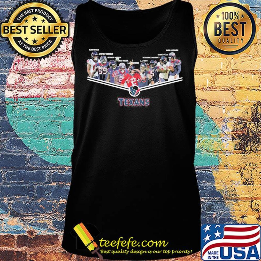 Houston texans football team players signatures s Tank top Houston texans football team players signatures s Tank top