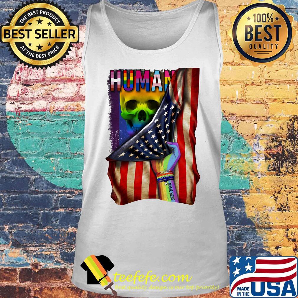 Human Skull American flag independence day LGBT s Tank top Human Skull American flag independence day LGBT s Tank top