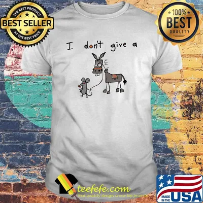 Humor I Don't Give A Rat's Graphic Shirt