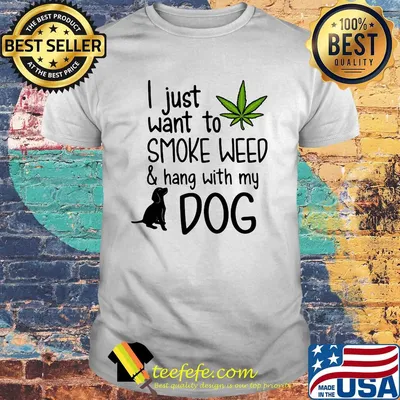 I just want to smoke weed and hang with my dog Dachshund weed shirt