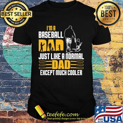 I'm a baseball dad just like a normal dad except much cooler father's day shirt