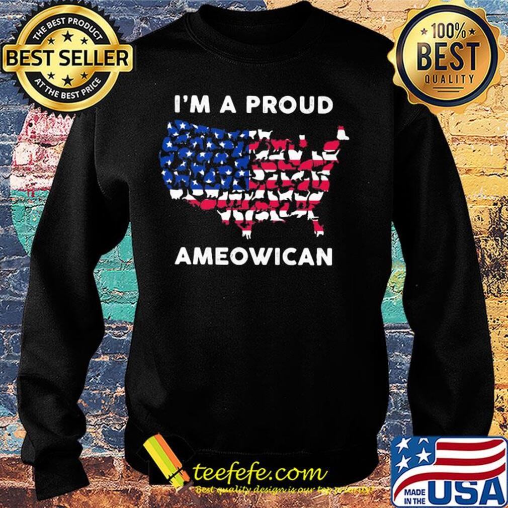 I'm a proud Ameowican American flag veteran Independence Day s Sweater I'm a proud Ameowican American flag veteran Independence Day s Sweater