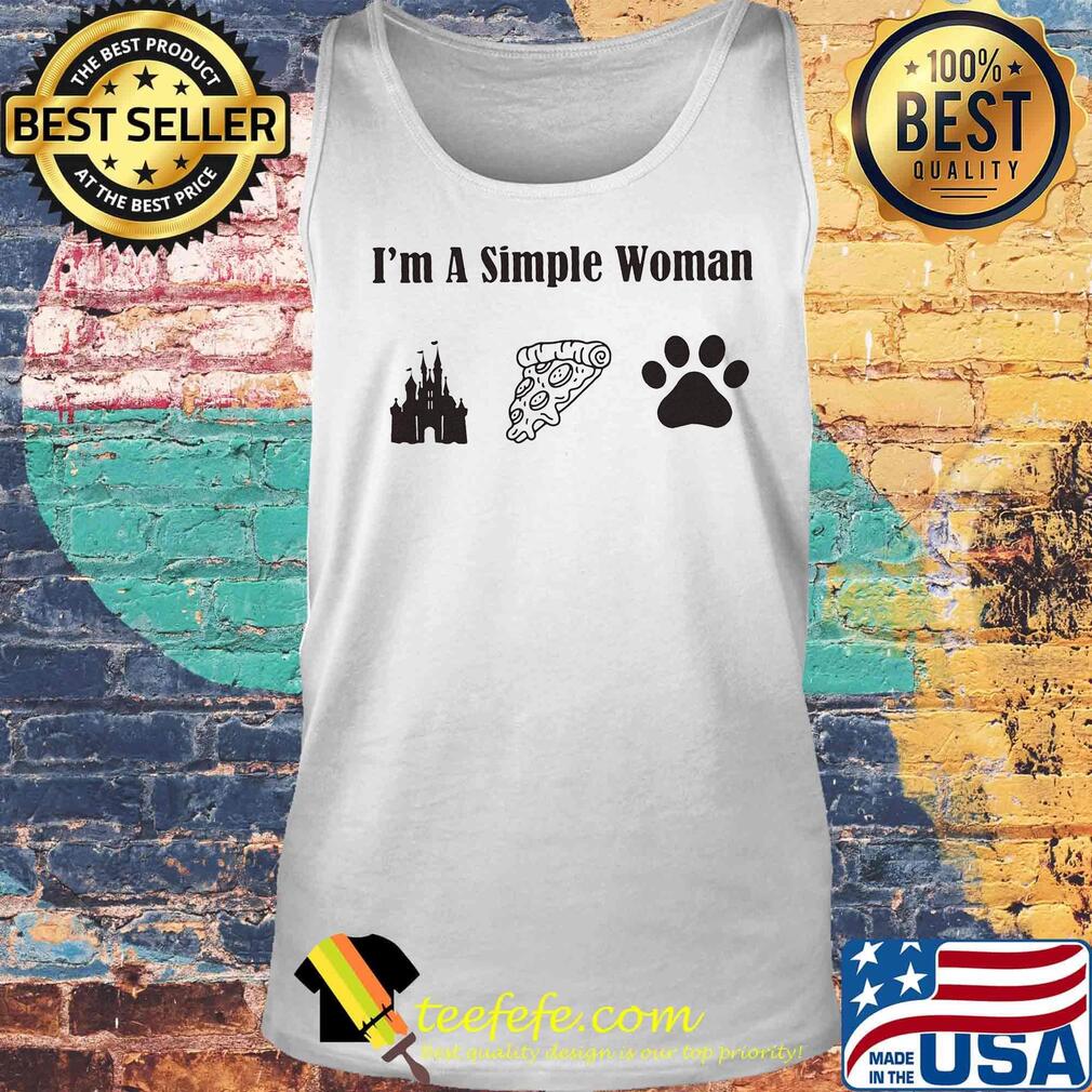 I'm a simple woman walt disney pizza and paw dog s Tank top I'm a simple woman walt disney pizza and paw dog s Tank top