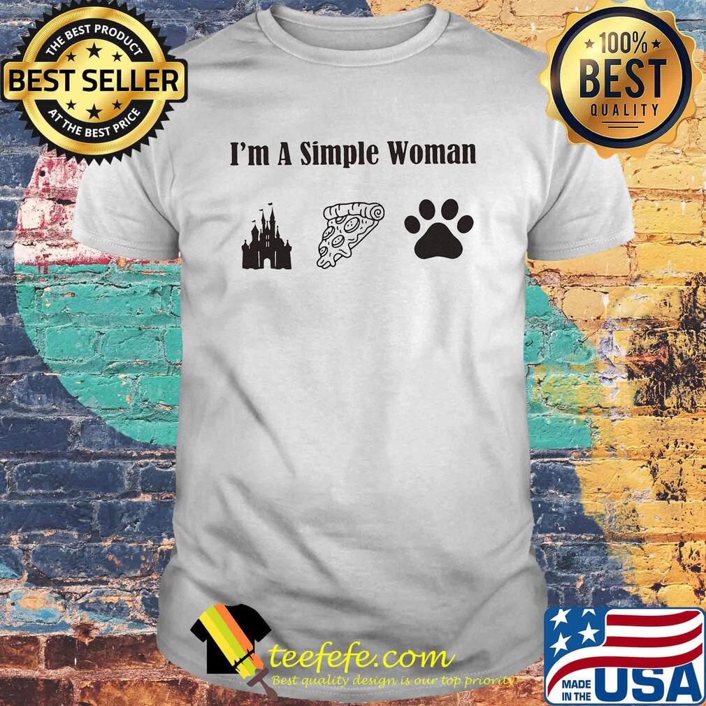I'm a simple woman walt disney pizza and paw dog shirt I'm a simple woman walt disney pizza and paw dog shirt