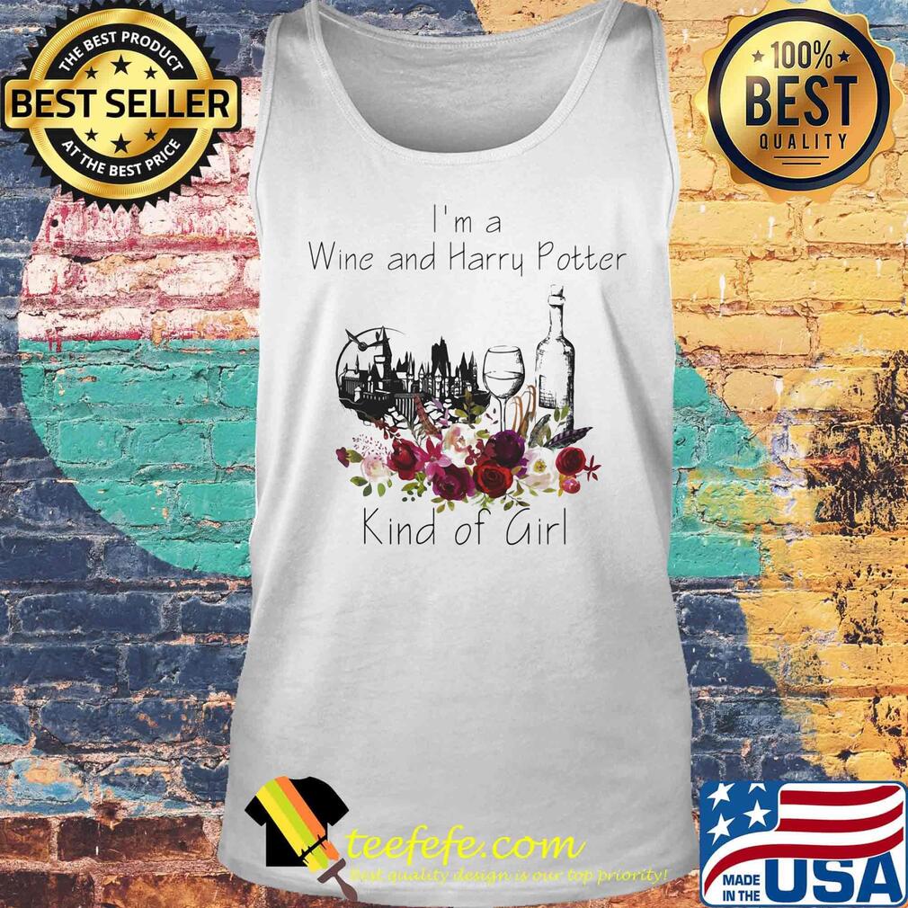 I'm a wine and harry potter kind of girl flowers s Tank top I'm a wine and harry potter kind of girl flowers s Tank top