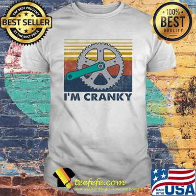 I'm Cranky Cycling Vintage Retro Shirt