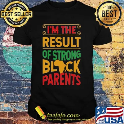 I'm The Result Of Strong Black Parents African Design Shirt