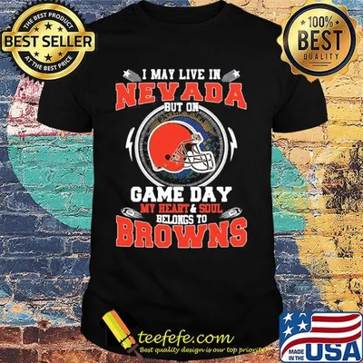 I may live in new york but on game day my heart and soul belongs to browns shirt