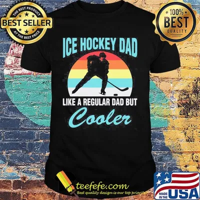 Ice hockey dad like a regular dad but cooker vintage retro shirt