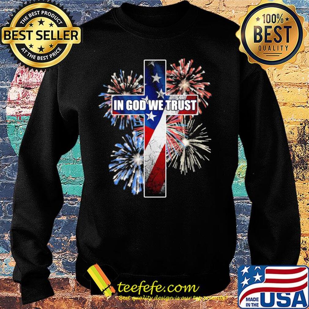 In god we trust jesus firework american flag independence day s Sweater In god we trust jesus firework american flag independence day s Sweater