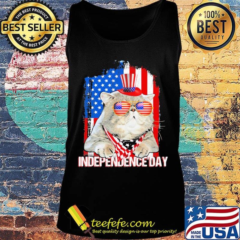 Independence day Cat american flag s Tank top Independence day Cat american flag s Tank top