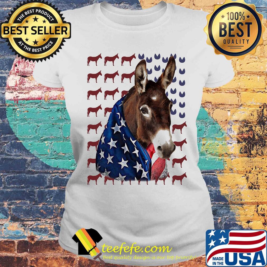 Independence Day Donkey Flag Shirt Laides tee Independence Day Donkey Flag Shirt Laides tee