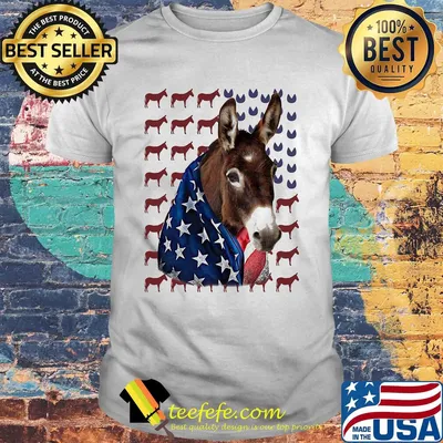 Independence Day Donkey Flag Shirt