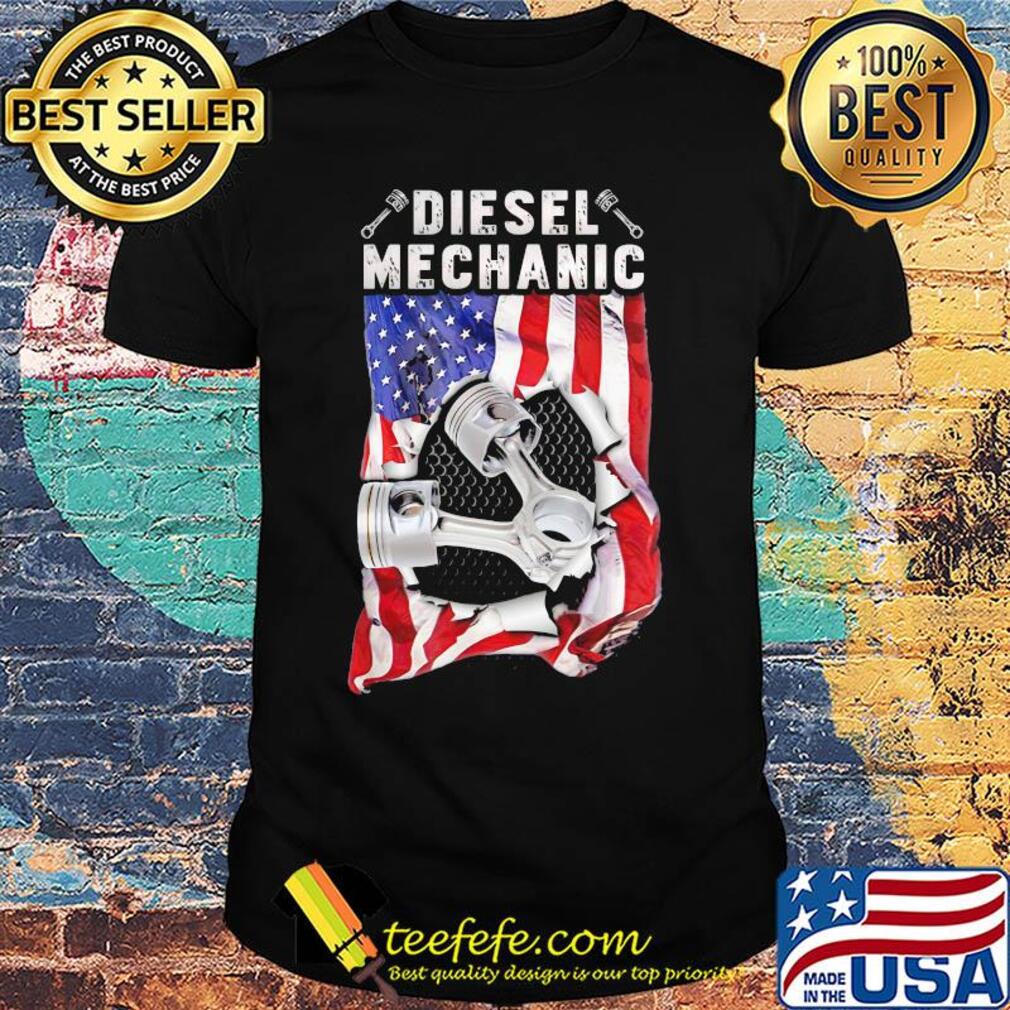 Independence Day flag american diesel mechanic shirt