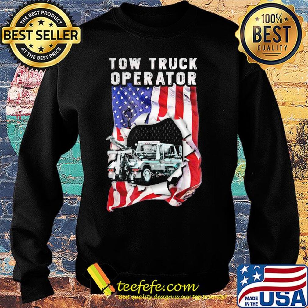 Independence Day flag american tow truck operator s Sweater Independence Day flag american tow truck operator s Sweater