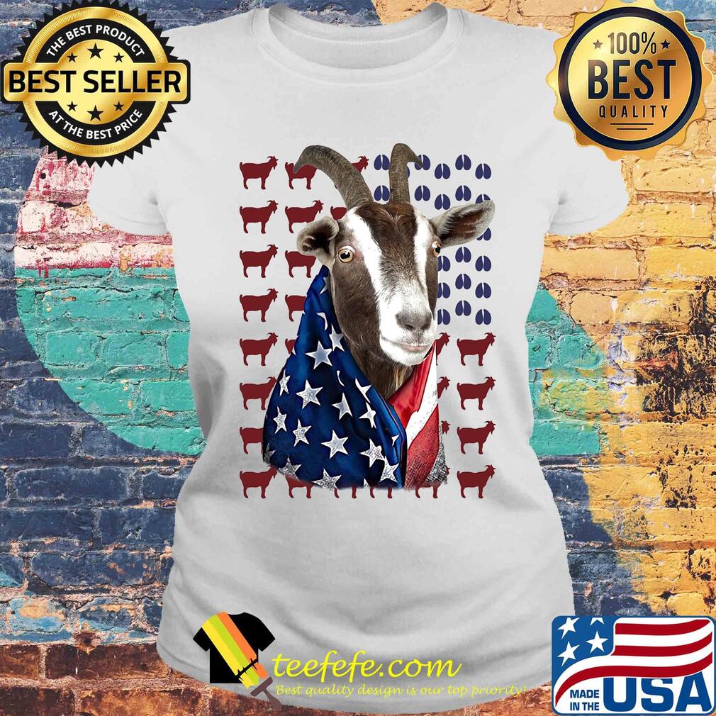 Independence Day Goat Flag Shirt Laides tee Independence Day Goat Flag Shirt Laides tee