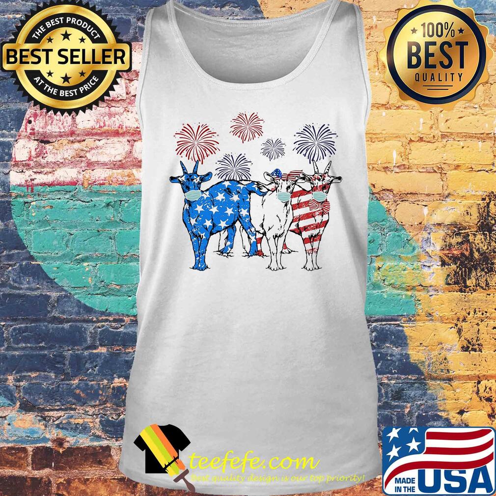 Independence Day Goats Mask Firework Shirt Tank top Independence Day Goats Mask Firework Shirt Tank top