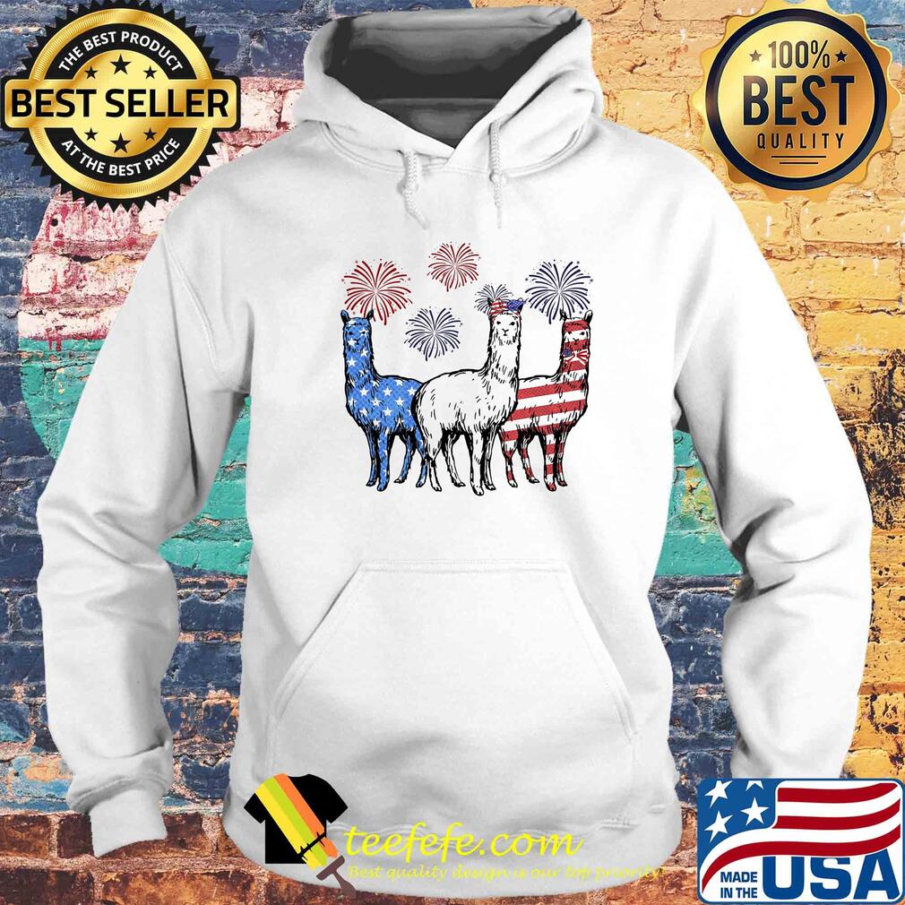 Independence Day Llamas Wear Bow Tie Firework Shirt Hoodie Independence Day Llamas Wear Bow Tie Firework Shirt Hoodie