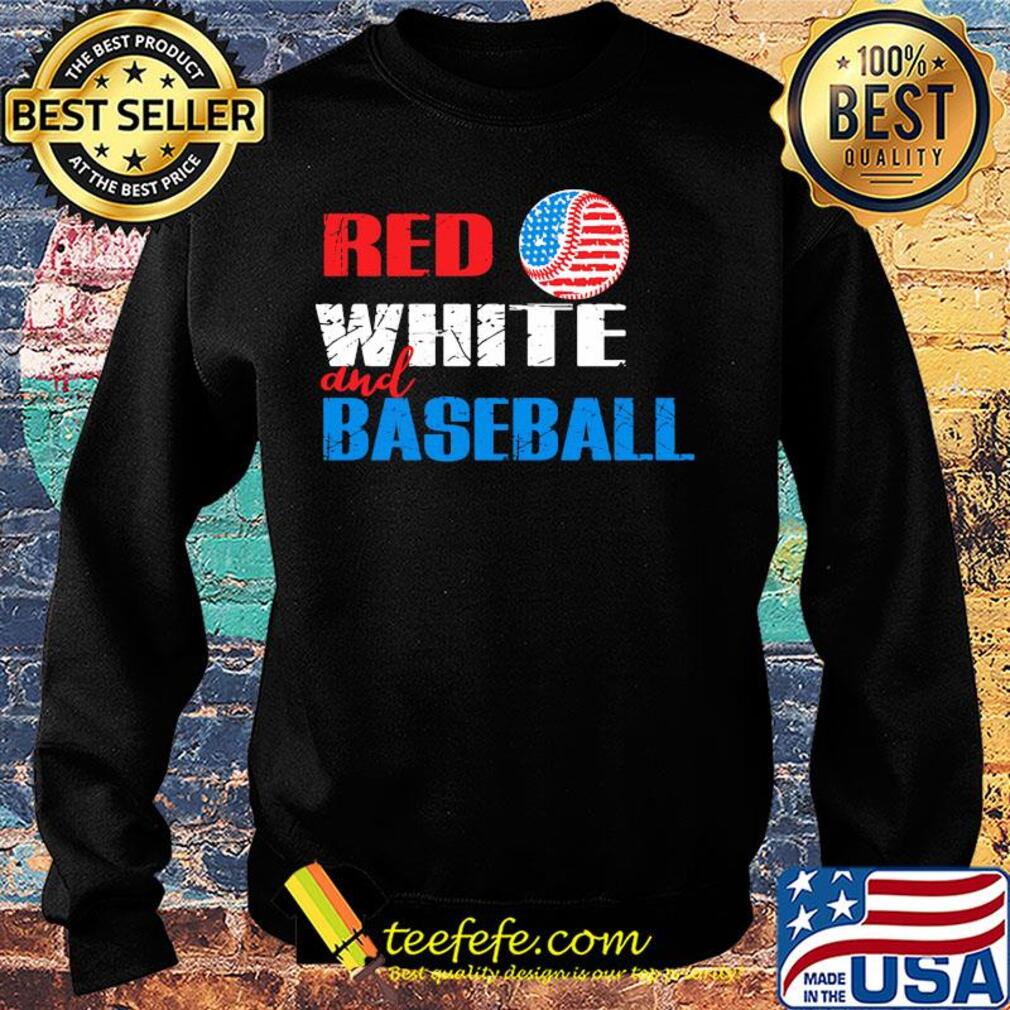 Independence Day red white and baseball s Sweater Independence Day red white and baseball s Sweater