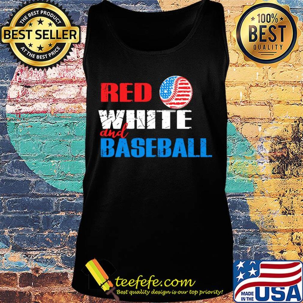 Independence Day red white and baseball s Tank top Independence Day red white and baseball s Tank top