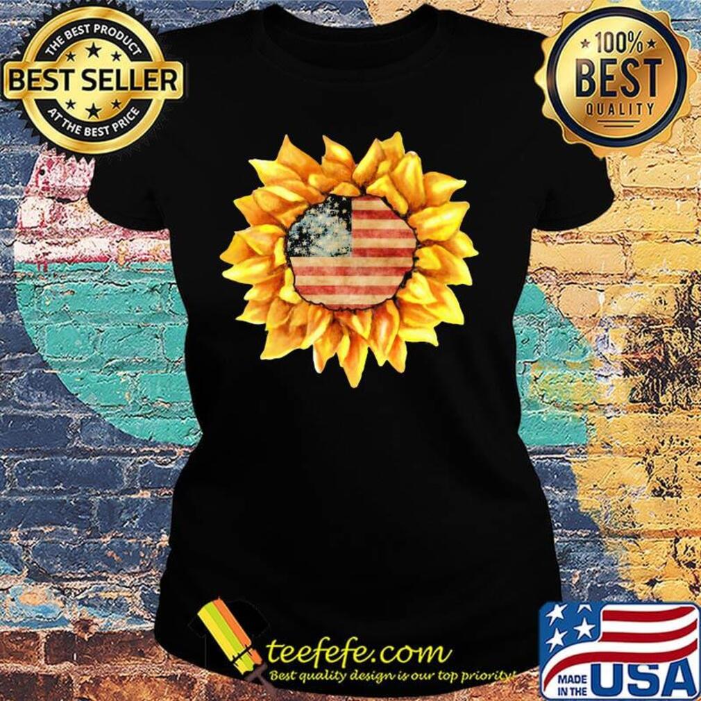 Independence day sunflower america s Ladies tee Independence day sunflower america s Ladies tee