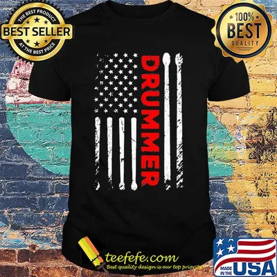 Independence Day USA Flag Drummer shirt