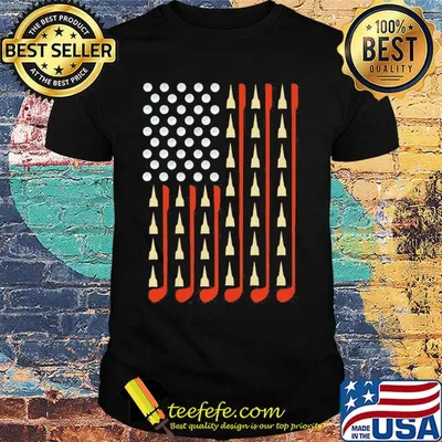 Independence Day USA Flag Golf shirt