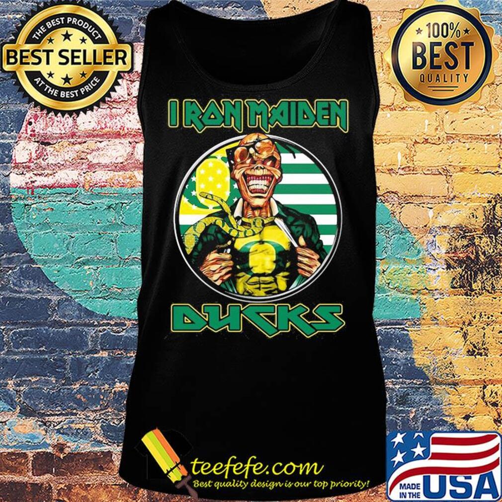 Iron maiden oregon ducks american flag independence day s Tank top Iron maiden oregon ducks american flag independence day s Tank top