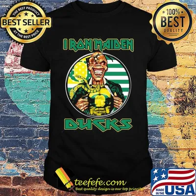 Iron maiden oregon ducks american flag independence day shirt