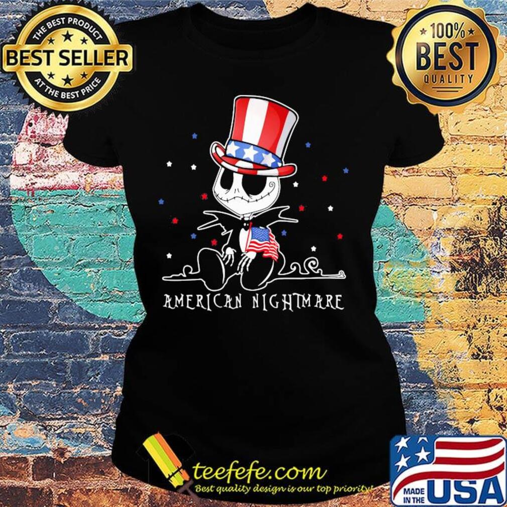 Jack skellington american nightmare 4th of july independence day s Ladies tee Jack skellington american nightmare 4th of july independence day s Ladies tee