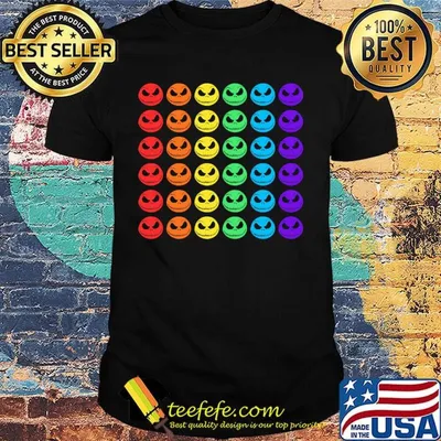 Jack skellington lgbt flag rainbow shirt