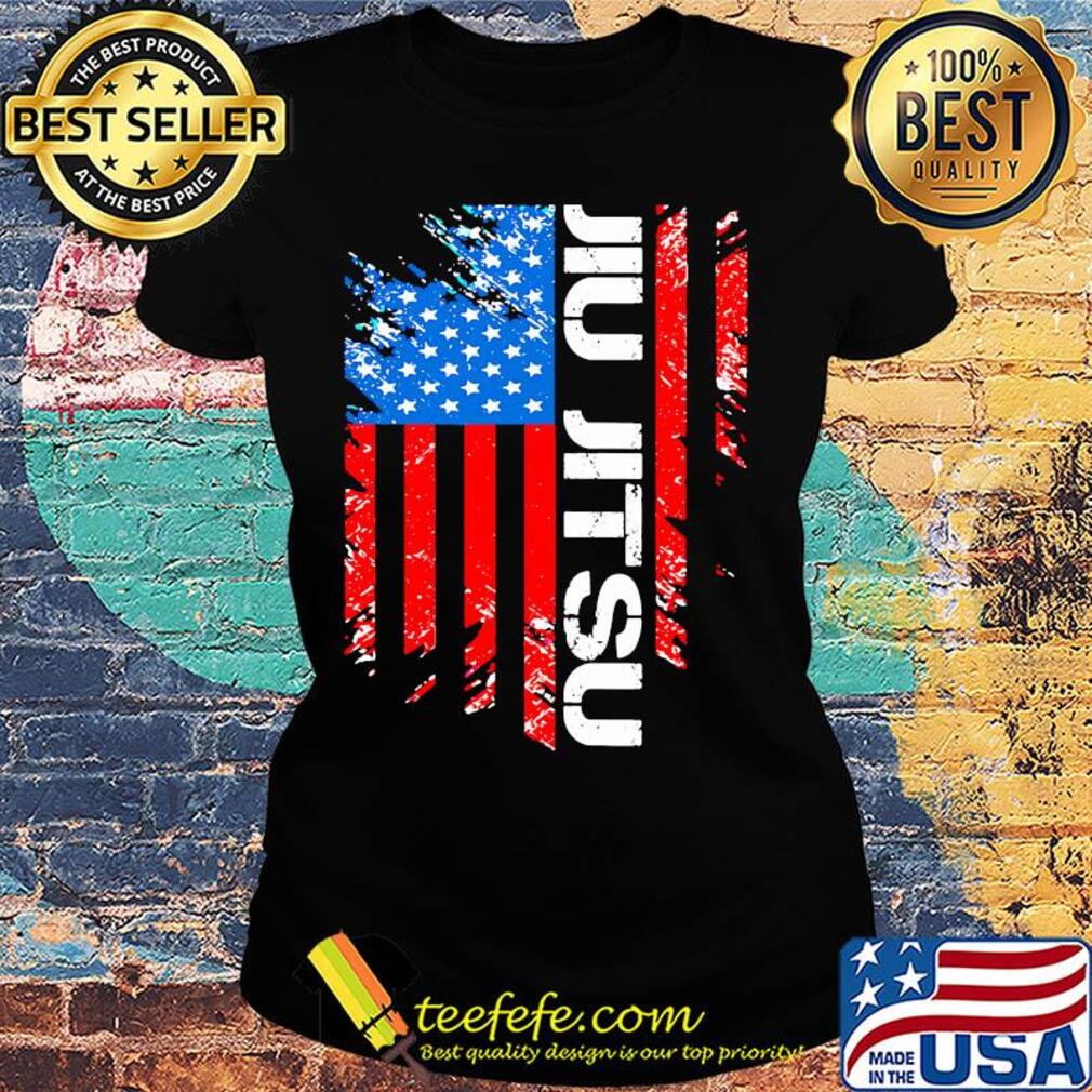 Jiu jitsu American flag veteran Independence day s Ladies tee Jiu jitsu American flag veteran Independence day s Ladies tee