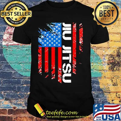 Jiu jitsu American flag veteran Independence day shirt