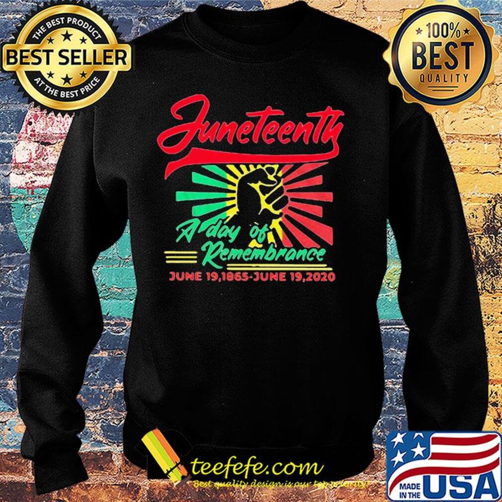 Juneteenth a day of remembrance june 19 1865 june 19 2020 fist s Sweater Juneteenth a day of remembrance june 19 1865 june 19 2020 fist s Sweater