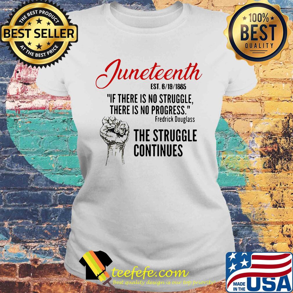 Juneteenth if there is no struggle there is no progress frederick douglass the struggle continues s Laides tee Juneteenth if there is no struggle there is no progress frederick douglass the struggle continues s Laides tee