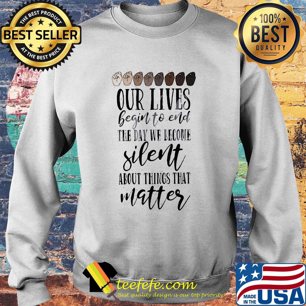 Juneteenth our lives begin to end the day we become silent about things that matter hands s Sweater Juneteenth our lives begin to end the day we become silent about things that matter hands s Sweater