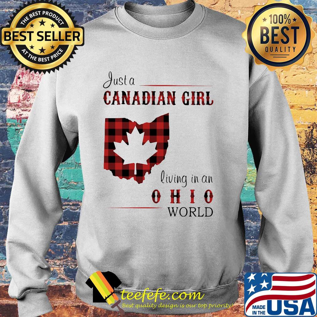 Just a canadian girl living in an ohio world map s Sweater Just a canadian girl living in an ohio world map s Sweater