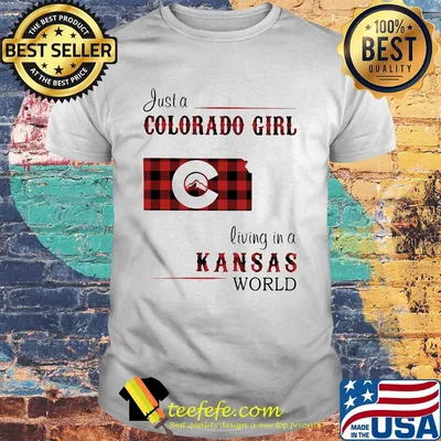 Just a colorado girl living in a kansas world map shirt