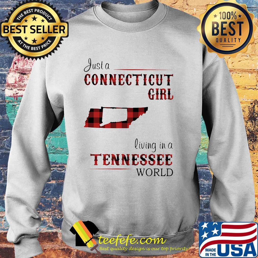 Just a connecticut girl living in a tennessee world map s Sweater Just a connecticut girl living in a tennessee world map s Sweater