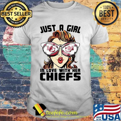 Just a girl in love with her kansas city chiefs shirt