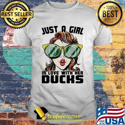 Just a girl in love with her oregon ducks shirt