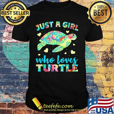 Just A Girl Who Loves Turtle Color Shirt