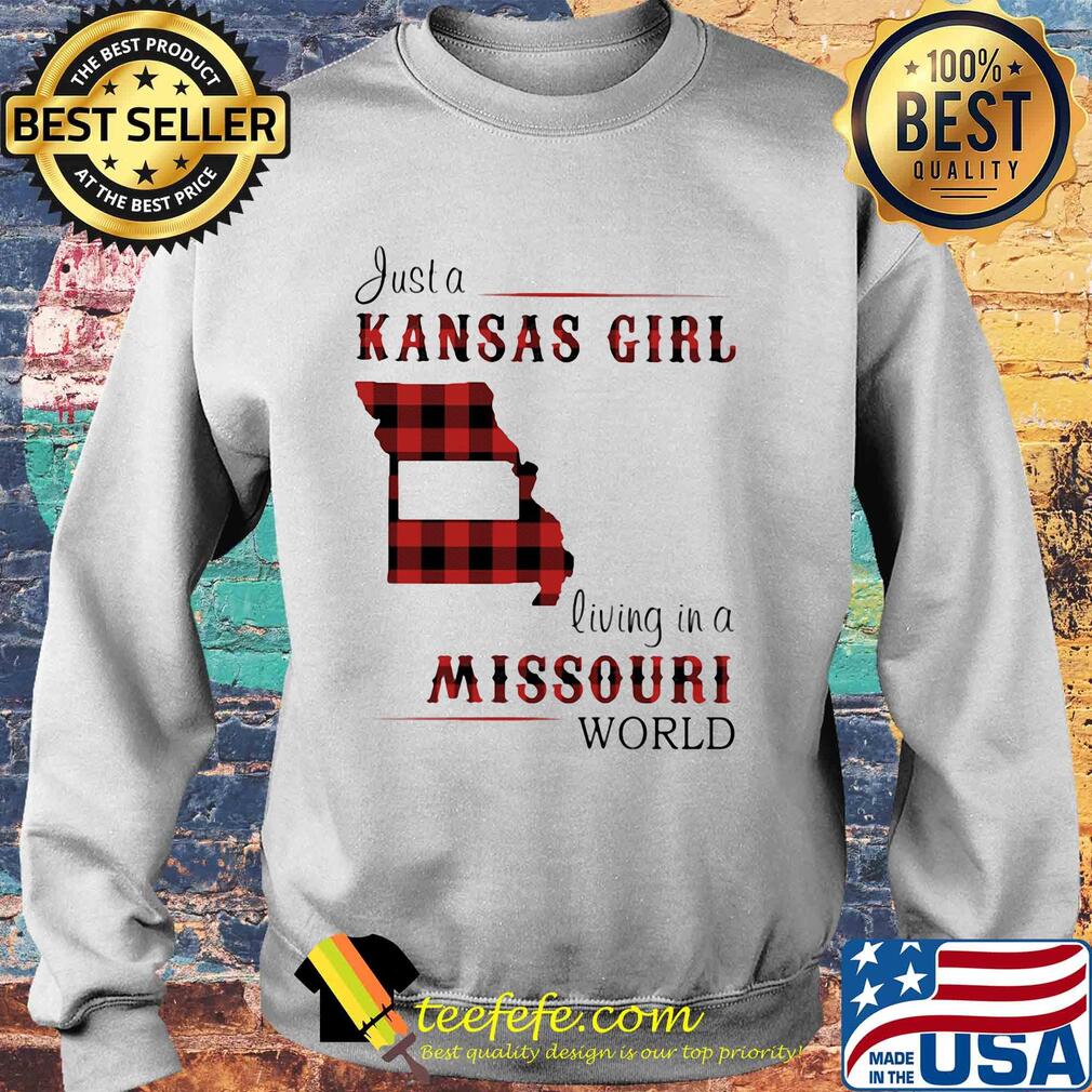 Just a kansas girl living in a missouri world map s Sweater Just a kansas girl living in a missouri world map s Sweater
