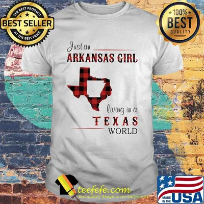 Just an arkansas girl living in a Texas world map shirt