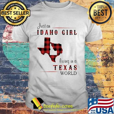 Just an Idaho girl living in a Texas world map shirt
