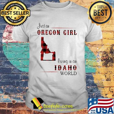 Just an oregon girl living in an idaho world map shirt